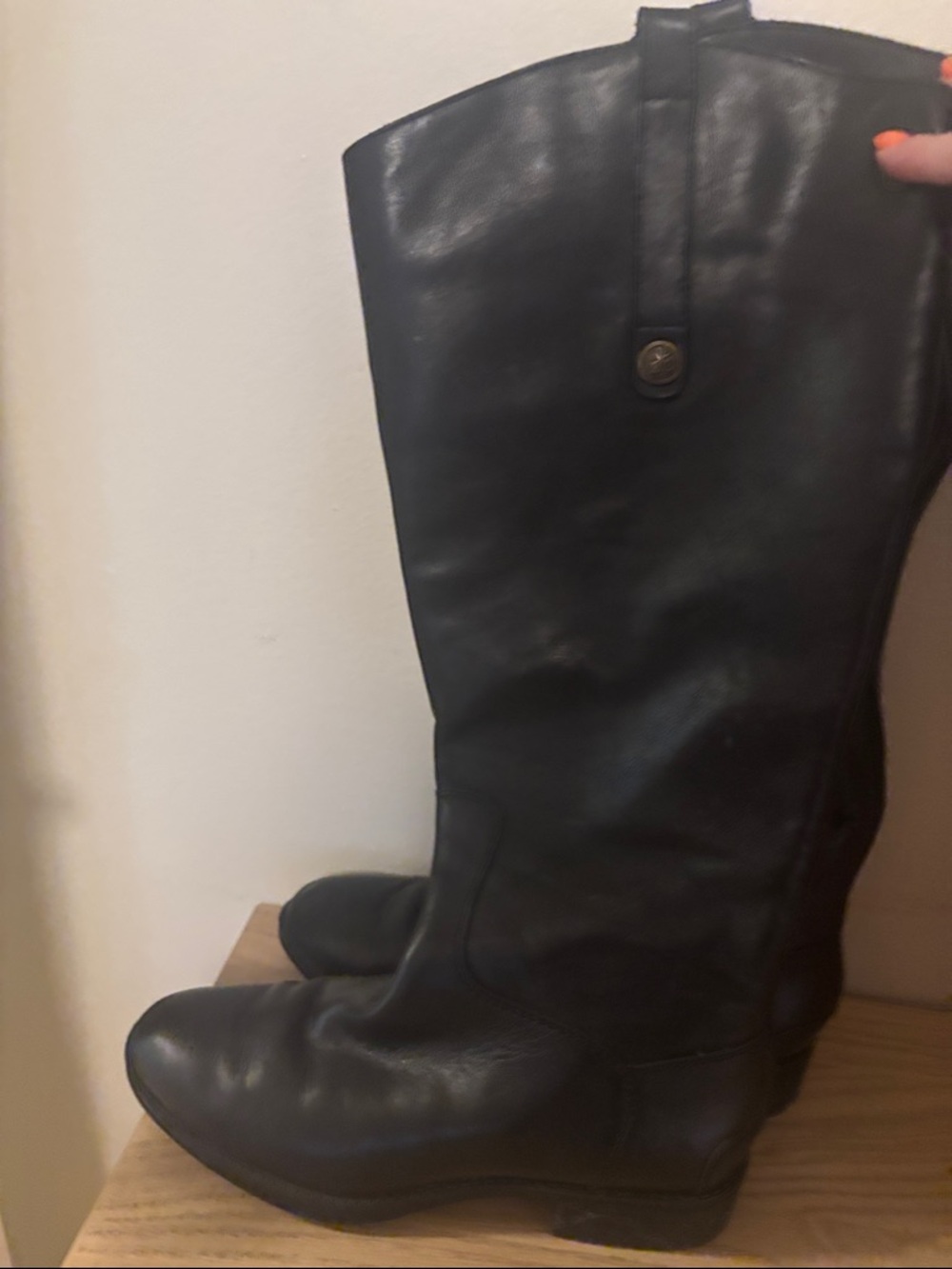 Sam Edelman sz 7 wide calf boots knee high